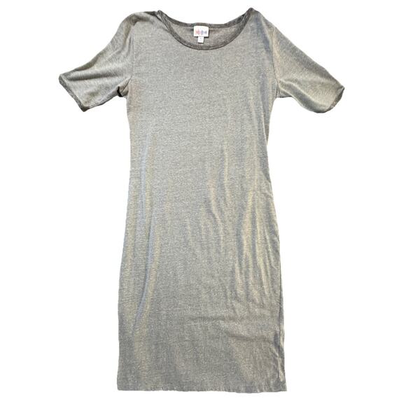 LULAROE Short Sleeve T Shirt Dress Grey M - Picture 1 of 6